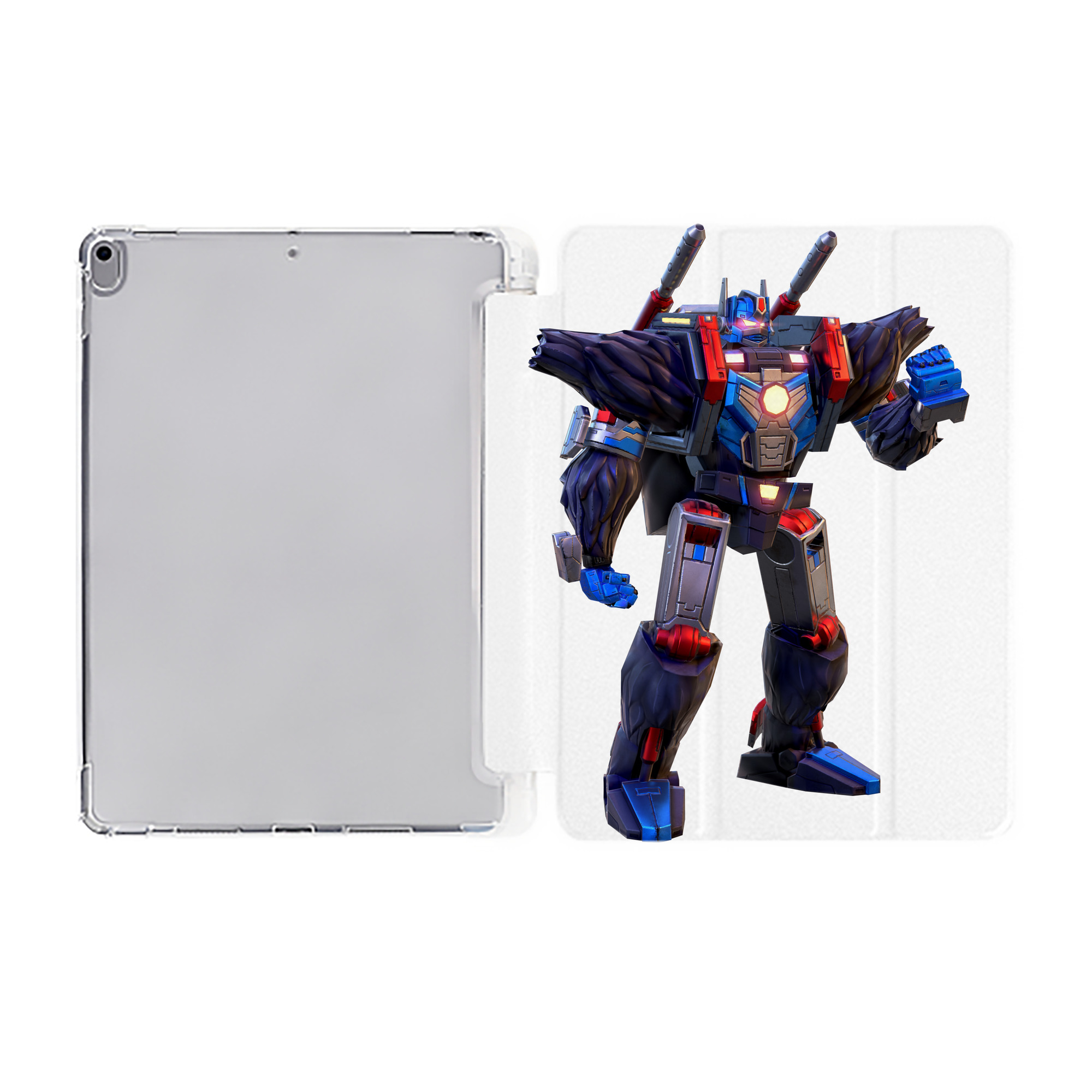 （画像用）  IPad ケース ペン収納付き 三つ折りスタンド PUレザー×シリコン 対応機種9.5/10.5/10.9インチ